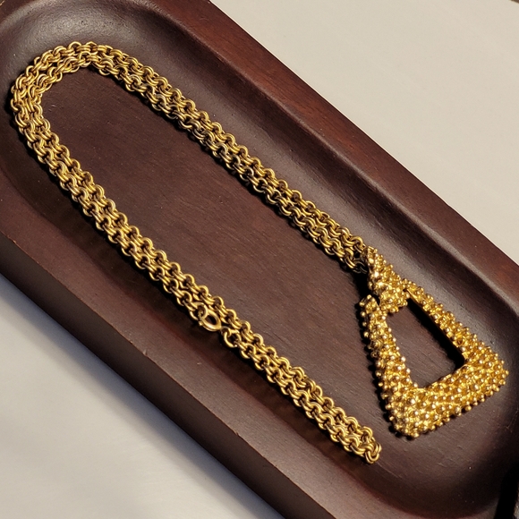 Sarah Coventry Golden Sunset Vintage 70s Gold-tone Necklace - Picture 5 of 16